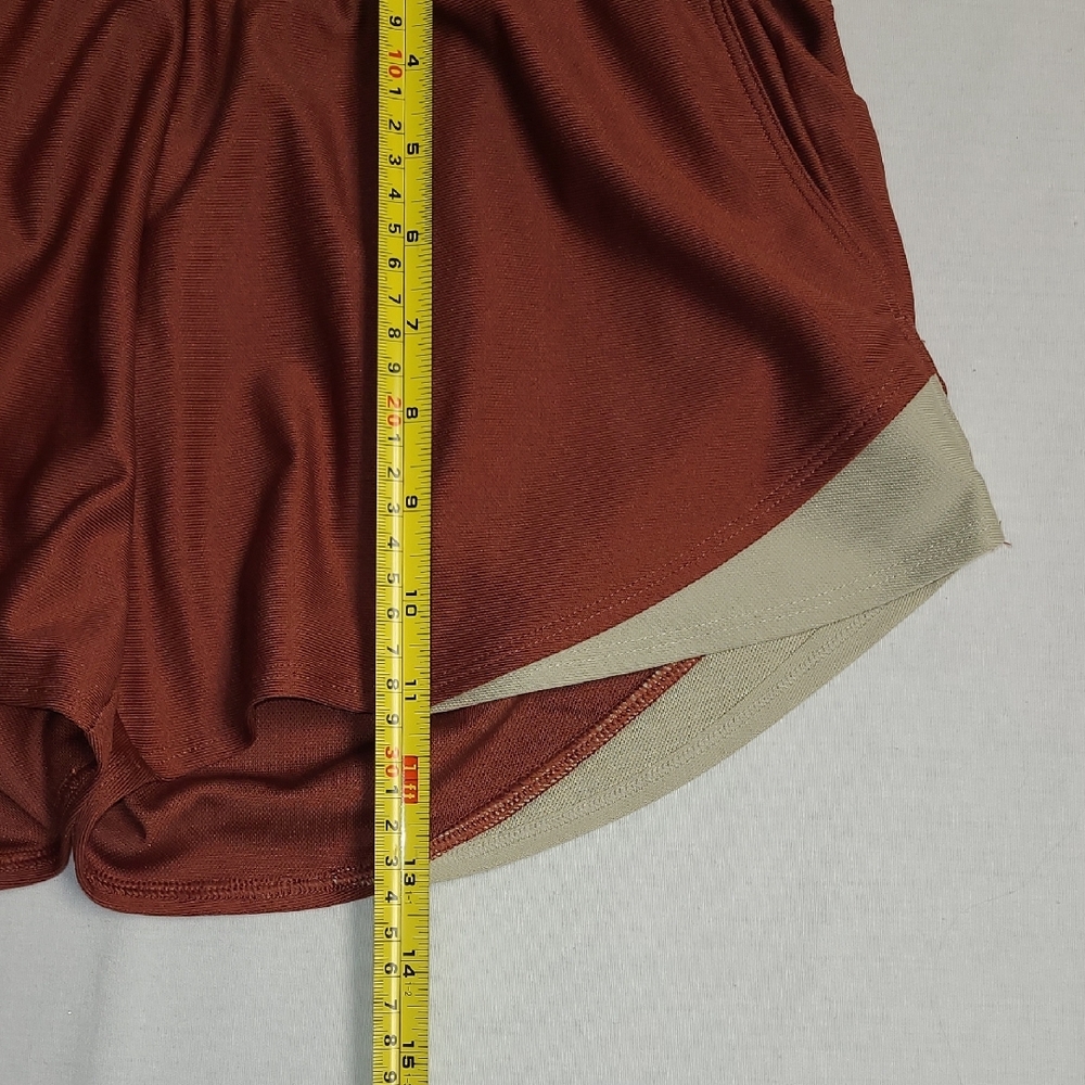 Under Armour Women's Athletic Shorts in Rust and Cream - Picture 8 of 8